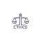 Ethics, line icon