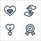 ethics line icons. linear set. quality vector line set such as quality, heart, growth