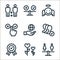 ethics line icons. linear set. quality vector line set such as recruitment, growth, quality, corporate, social responsibility,