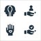 ethics line icons. linear set. quality vector line set such as right, no, personal