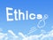 Ethics message cloud shape