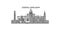 Ethiopia, Addis Ababa city skyline isolated vector illustration, icons