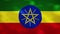 Ethiopia dense flag fabric wavers, background loop