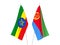 Ethiopia and Eritrea flags