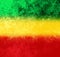 Ethiopia flag color on old vintage grunge background and grunge