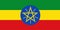 Ethiopia flag vector.Illustration of Ethiopia flag