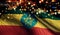 Ethiopia National Flag Light Night Bokeh Abstract Background