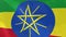 Ethiopia realistic flag animation.