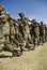 Ethiopian Army Soldiers Marching