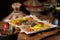 Ethiopian traditional, famous and  delicious Injera flatbread