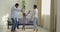 Ethnic african american family young couple mom and father parent spend time with girl child dancing with daughter in