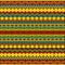 Ethnic African pattern with multicolored motifs