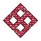 Ethnic baltic cross of fire ornamental symbol.