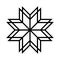 Ethnic baltic cross ornamental symbol. Vector illustration