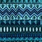 Ethnic blue seamless pattern. Boho abstract textile print.