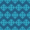 Ethnic boho Blue seamless pattern. Embroidery on fabric. Tribal pattern. Folk motif.