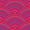 Ethnic circle shapes seamless geometric pattern.