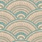 Ethnic circle shapes seamless geometric pattern.