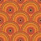 Ethnic circle shapes seamless geometric pattern.