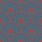 Ethnic circle shapes seamless geometric pattern.