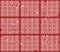 Ethnic decorative seamless pattern of red tiles
