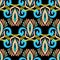 Ethnic embroidery colorful vector seamless pattern.