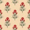 Ethnic floral blockprint pattern