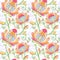 Ethnic floral seamless pattern