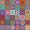 Ethnic floral seamless pattern