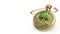Ethnic Green And Golden Clover Pendant And Copy Space. St Patricks Day Concept