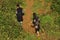 Ethnic Hmong minority kids playing in the outdoor