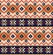 Ethnic Ikat native Indian aztec Navajo seamless repeat vector pattern traditional Mexican Design