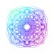 Ethnic mandala design. Rainbow gradient mandalas ornament.