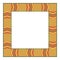 Ethnic ornamental square frame. African textile pattern. Tribal border