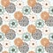 Ethnic pattern. Vector circles background. Illustration for wrapping paper, fashion textile, packaging design