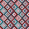Ethnic rhombus multicolor tribal seamless pattern