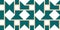 Ethnic Seamless Border. Teal Geometric Kaleidoscope. Green Trendy Boho Rug. Graphic Hand drawn Artwork. Bohemian Tapestry. Tribal