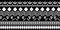 Ethnic seamless pattern black and white colors with geometric symbol ancient drawing background for fashion textile print vector