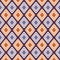 Ethnic seamless pattern with diamond ornament