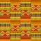 Ethnic seamless pattern. Kente cloth. Tribal print.