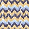 Ethnic seamless pattern - vector illustration. beige blue ikat pattern