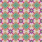Ethnic South-East Asian retro geometry art create design flower and connect. Fashion seamless texture pattern vintage