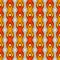 Ethnic style seamless pattern with repeated diamonds. Native americans background. Tribal motif. Eclectic wallpaper.