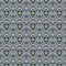 Ethnic Texture Ornament. Blue, Cyan, Indigo Bed