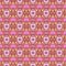 Ethnic Texture Ornament. Orange, Red, Pink Home