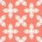 Ethnic Tiny Coral Flower Leaf Blooms All Over Print Vector