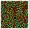 Ethnic traditional colorful bright round pattern