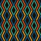 Ethnic and tribal bright seamless surface pattern with rhombuses and lines. Diamonds motif. Repeated geometric figures