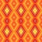 Ethnic zigzag pattern in retro colors, seamless vector