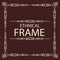 ethnical vector frame geometric line style